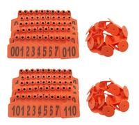 marcature per bestiame, Orecchio di bovino T001-100 -901-1000 Numero, Cavalli, Maiali, Capre e Pecore Animali da fattoria 701-800 Blu/Rosso/.901-1000(Orange,101 200)
