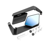 MARCBUSE 1. Specchietto Retrovisore per Manubrio Moto Antiriflesso con Lente Ampio Angolo Regolabile e Ammortizzato per Pendolari