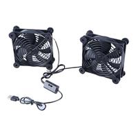 MARCBUSE 120mm 5V Doppio USB Alimentato PC Router Fan Con Controller Velocità Ventola di Raffreddamento Per Router Ricevitore USB Raffreddamento