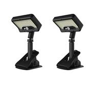 MARCBUSE 2Pieces Solar Power Outdoor Morsetto Luci 3 Modalità ABS+PS Texture Impermeabile Yard Luce Per Giardino Campeggio Decorazione Luci Recinzione Solare