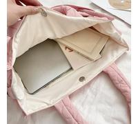 MARCBUSE Borsa a tracolla trapuntata portatile per scuola e lavoro Borse ascellari di grande capacità Borsa casual Borsa a tracolla Borsa spaziosa morbida per pannolini, bianco latte, One Size