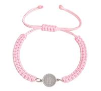 MARCBUSE Cattolicesimo Benedetto Attraversato per Uomini Donne Battesimo Fede Regalo Gioielli Accessori Regolabile Handchain Mano Corda, Misura unica, come descritto