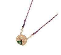MARCBUSE Collana con ciondolo a forma di tarocchi mistici, alla moda, con cordoncino intrecciato per l'uso quotidiano o per eventi speciali, gioielli ispirati all'occulto, Misura unica, come descritto