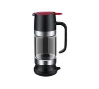 MARCBUSE Dispenser per miele a prova di perdite per caffè e ristoranti Barattolo contenitore di sciroppo di vetro multiuso bottiglia di miele con manico barattolo di vetro
