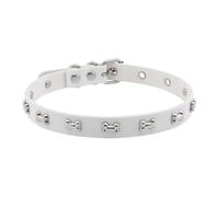 MARCBUSE Girocolli vintage in pelle rivetto personalizzabile Fit unisex gotico punk gioielli regalo rocker metallo PU chokers Street collana regolabile, Misura unica, come descritto, come descritto