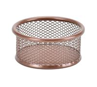 MARCBUSE Organizer da scrivania per graffette, contenitore in metallo ventilato per graffette, forcine, puntine da disegno, ciotola per graffette