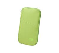 MARCBUSE Porta passaporti sicuro da viaggio organizzato con scomparti multipli custodia per biglietti, carte di credito e documenti, organizer da viaggio leggero in tessuto Oxford, Verde, Bellezza di