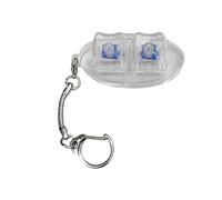 MARCBUSE Portachiavi ergonomico a 2 tasti con tastiera giocattolo per impiegati in ufficio, studenti, riduzione dell'ansia, giocattolo ovale keycap