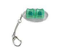 MARCBUSE Portachiavi ergonomico a 2 tasti con tastiera giocattolo per impiegati in ufficio, studenti, riduzione dell'ansia, giocattolo ovale keycap