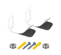 MARCBUSE Staffa regolabile Soundbar Per Mattoni in calcestruzzo Muri a secco Installazione Struttura in Metallo Colore Bianco Staffa Soundbar In Metallo Bianco Per Soggiorno Camera Da Letto