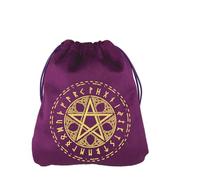 MARCBUSE Tarocchi Deck Holder Soft Tarots Card Bag Portable Dices Holder Organizzatori Regali di Cristallo Sacchetto di Imballaggio Durevole Carta Morbida Portatile Dadi Organizzatori Coulisse, viola