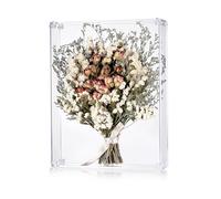 MarccTipton Scatola per ombre in acrilico, 28 x 35,6 cm, da assemblare, espositore fai da te da tavolo/montaggio a parete, scatola per ricordi completamente trasparente, per fiori secchi, camera dei