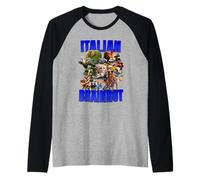 MARCE CERVELLO ITALIANO | TUTTI I PERSONAGGI TESTO BLU Maglia con Maniche Raglan