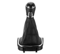 Marce Leva Pomello Cambio Per VW Per Golf 7 Mk7 Per GTI Per GTD 2013-2018 Copri Cuffia Antipolvere Cambio Manuale A 5 6 Marce Ricambio Per Interni Pomello In Pelle(5Speed)