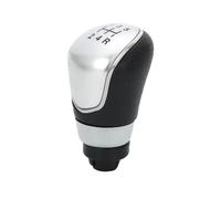Marce Pomello Cambio Compatibile Con Ford Per Fiesta MK7 2008-2013 Per Focus MK2 FL 2008-2011 Per B-max 2012-2024 Pomello Del Cambio A 5 E 6 Velocità(Silver 5 thread)