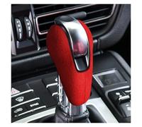 Marce Pomello Leva Cambio Per Macan Per Panamera Per Boxter Per 718 Pelle Scamosciata Pomello Del Cambio Copertura Protezione Decorazione Accessori Marce Shifter Manopola(Red)