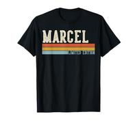 Marcel Retro Vintage Uomini Bambini Ragazzi Nome Maglietta