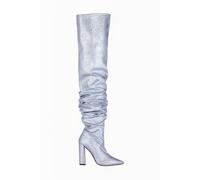 Marcell von Berlin Women S Glitter Overknees Silver Taglia: 36 | Stivali Outlet | Donna | Grigio