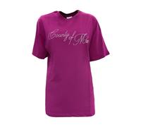 Marcelo Burlon - 25Icm30059 T-shirt - - Tops - Donna - Rosa - XL