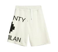 Marcelo Burlon - Bermuda con stampa logo - -Sport -Uomo -Beige -M