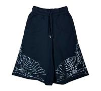 Marcelo Burlon - Bermuda di Cotone con Stampa Wings - - Shorts - Donna - Nero - S