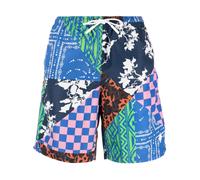 Marcelo Burlon - Costumi da bagno patchwork blu/multicolore - -Swimwear -Uomo -Multicolore -M