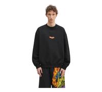 Marcelo Burlon - County Flame Boxy Crewneck - - Sweatshirts & Hoodies - Uomo - Nero - L
