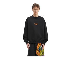 Marcelo Burlon - County Flame Boxy Crewneck - - Sweatshirts & Hoodies - Uomo - Nero - L