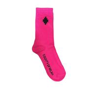 Marcelo Burlon - Logo Cross High Socks - - Underwear - unisex - Rosa - ONE SIZE