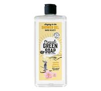 Marcel's Green Soap - Gel doccia alla vaniglia e fiori di ciliegio, formula priva di microplastica, vegano, bottiglia di plastica riciclata al 100%, ricaricabile, 300 ml