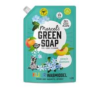 Marcel's Green Soap - Ricarica per detersivo a colori pesca e gelsomino - Liquido di lavaggio - Privo di olio di palma e microplastica - Ecologico - Vegano - 97% biodegradabile - 1 l
