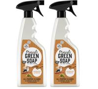 Marcel's Green Soap - Spray all-Purpose Sandalwood & Cardamom - Spray detergente - Eco friendly - Vegano - 99% Biodegradabile - 500 ML (Confezione da 2)