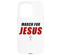 March for Jesus - Christian Faith Church Celebration Walk Custodia per iPhone 15 Pro