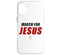 March for Jesus - Christian Faith Church Celebration Walk Custodia per iPhone 16 Plus