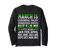 March Is Cerebral Palsy Awareness Month CP Awareness Gifts Maglia a Manica