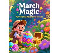 March Kids Coloring Book | Fun March Themes for Ages 8-12 | St. Patrick's Day & Spring Celebrations: Exciting coloring adventure with 40 unique pages ... | Single-sided pages to prevent bleed-through