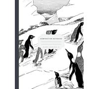 "March of the Penguins" - 100 Page Composition Notebook (A4, 8.5" x 11", College Ruled): Polar Series