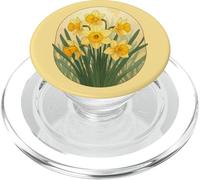 March Sunshine Il gioioso narciso Birthflower PopSockets PopGrip per MagSafe