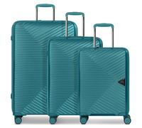 March15 Trading Gotthard Edition 4 ruote Set di valigie 3 pezzi verde