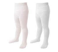 Marchare Collant per bambine spessi e solidi leggings in maglia a trecce invernali calde calze per bambine 1/2/3/4/5 confezioni, 3-6 Mesi