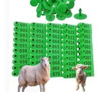 Marche auricolari per animali da reddito suini, ovini e bovini 001-100/101-200/201-300/301-400 marche auricolari digitali - per la gestione dell'allevamento (blu, giallo, rosso, verde,arancione, rosa)