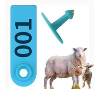 Marche auricolari per animali da reddito suini, ovini e bovini 001-100/101-200/201-300/301-400 marche auricolari digitali - per la gestione dell'allevamento (blu, giallo, rosso, verde,arancione, rosa)