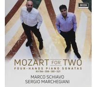 Schiavo Marco, Marchegiani Sergio - Mozart For Two: Sonate Per Pianoforte A 4 Mani Kv 19D, Kv 381, Kv 358, Kv 521