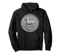 Marchese de Lafayette a cavallo Moneta Dollaro Argento Felpa con Cappuccio