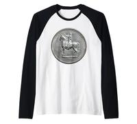 Marchese de Lafayette a cavallo Moneta Dollaro Argento Maglia con Maniche Raglan