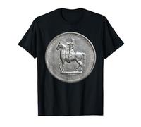 Marchese de Lafayette a cavallo Moneta Dollaro Argento Maglietta