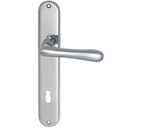 MARCHESI 1022.15A.008.M Maniglia Elegant 22 su targa BB 90, ottone cromato,