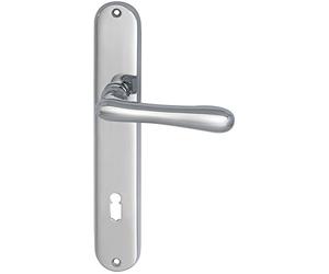 MARCHESI 1022.15A.008.M Maniglia Elegant 22 su targa BB 90, ottone cromato,