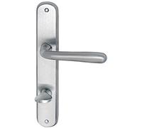 MARCHESI 1040.15B.009.M - Maniglia Sonia su targa WC90, 32-45, in ottone cromato opaco