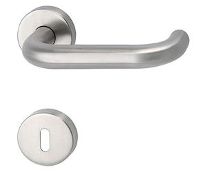 MARCHESI 1401A-2082S-2086BB-207 Maniglia in Acciaio Inox Opaco Harmonie con Rosetta BB, 38-45